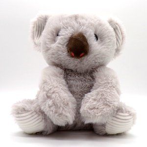 Spark Create Imagine Koala Plush Gray Baby Rattle Crinkle Ribbed Stuffed Toy